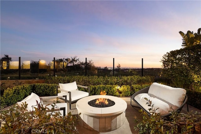 212 Clear Fls, Irvine, CA 92602 - view of patio / terrace with a fire pit