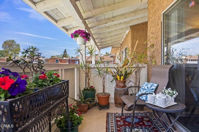view of balcony