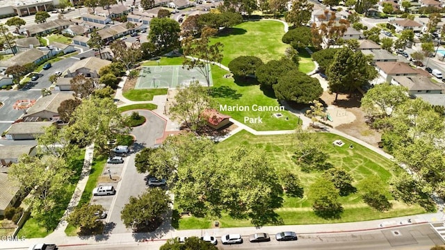 aerial view featuring a residential view