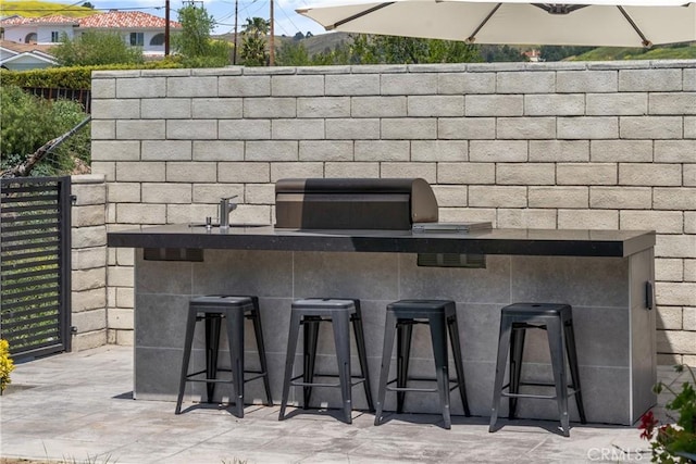 26011 Redbluff Dr, Calabasas, CA 91302 - view of patio with exterior bar