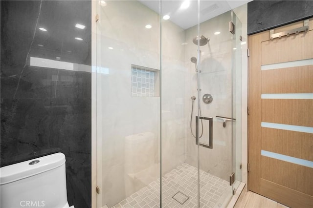 26011 Redbluff Dr, Calabasas, CA 91302 - bathroom with toilet and a stall shower