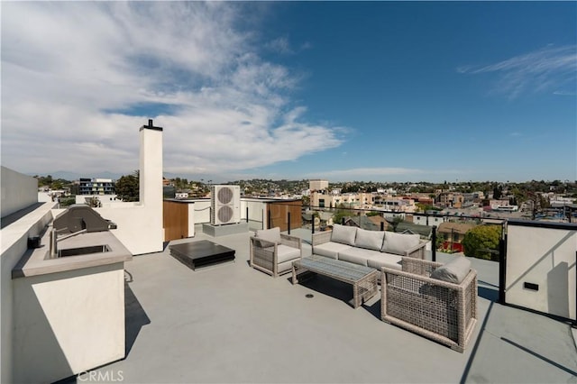 2219 W Starview Ln, Los Angeles, CA 90026 - view of patio / terrace with an outdoor living space
