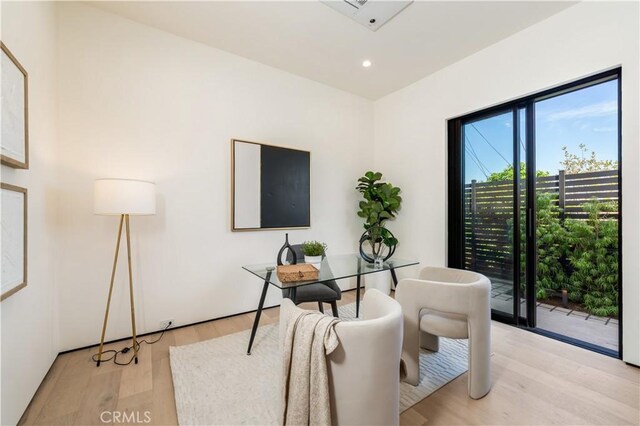 2219 W Starview Ln, Los Angeles, CA 90026 - office space with light wood-style floors and recessed lighting