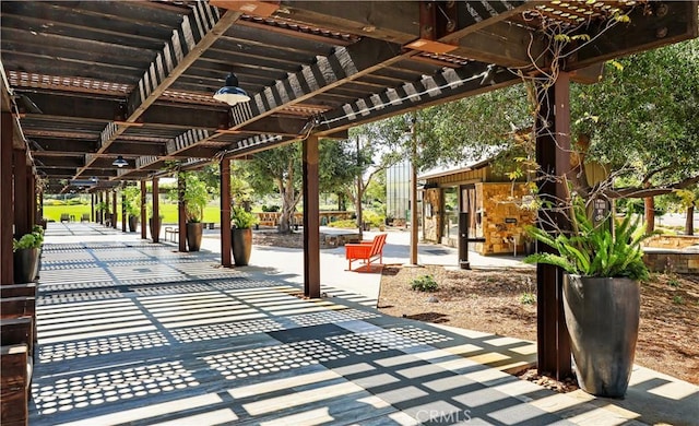 213 Wicker, Irvine, CA 92618 - view of patio featuring a pergola