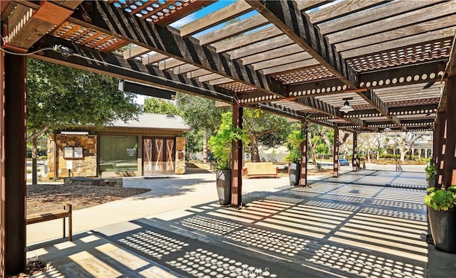 213 Wicker, Irvine, CA 92618 - view of patio featuring a pergola
