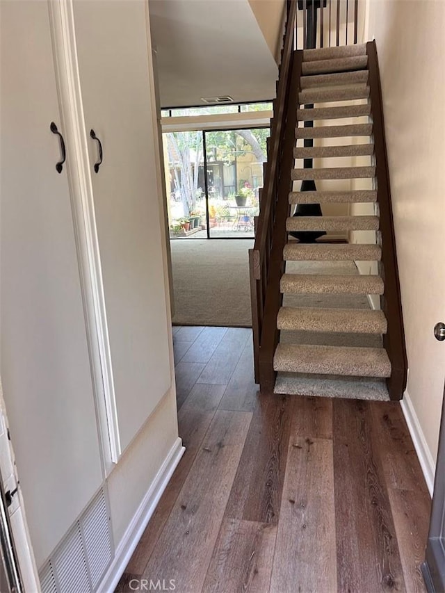 12750 Centralia St Unit 142, Lakewood, CA 90715 - staircase with wood-type flooring