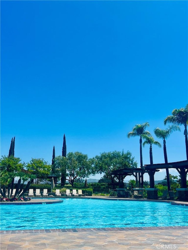 view of pool