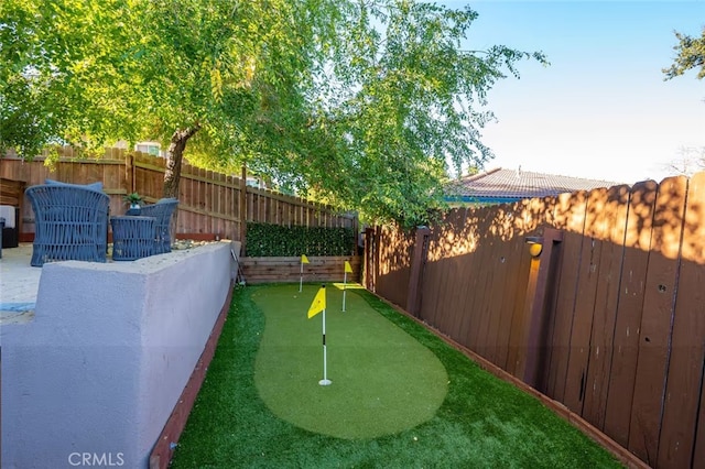 8035 Santa Rosa Rd, Atascadero, CA 93422 - fenced backyard with a putting green