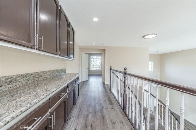 429 Somerset Cir, Corona, CA 92879 - corridor with light wood-style flooring, baseboards, and recessed lighting