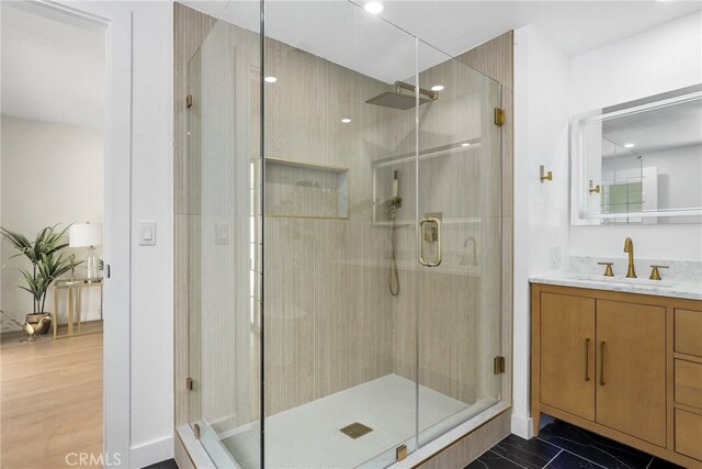12635 Dorina Pl, Granada Hills, CA 91344 - full bath with a shower stall and vanity