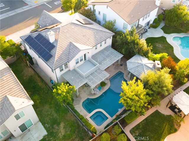 30304 Vercors St, Murrieta, CA 92563 - aerial view of residential area with a pool