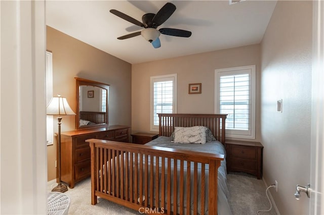 30304 Vercors St, Murrieta, CA 92563 - bedroom featuring light carpet, baseboards, and ceiling fan