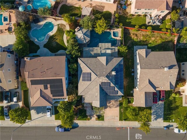 30304 Vercors St, Murrieta, CA 92563 - aerial view of property and surrounding area featuring a pool and nearby suburban area