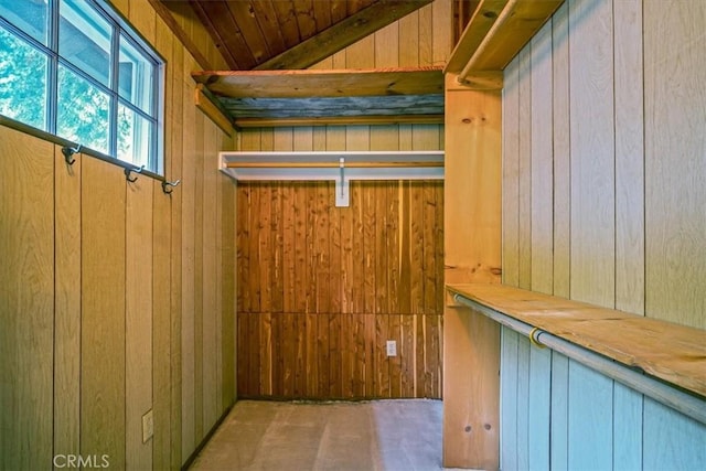 view of storage area