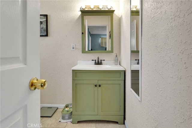 9415 Yucca St, Apple Valley, CA 92308 - bathroom featuring tile patterned floors and vanity