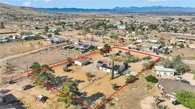 9415 Yucca St, Apple Valley, CA 92308 - drone / aerial view featuring a desert view and a mountain view