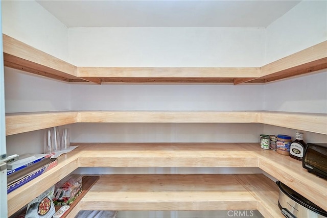 pantry with a sauna