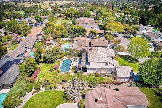 aerial view featuring a residential view