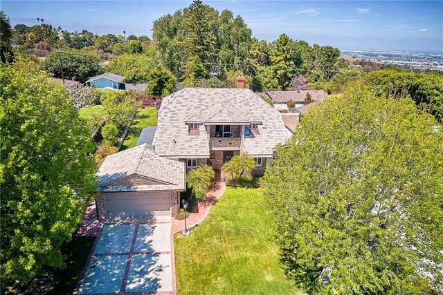 birds eye view of property
