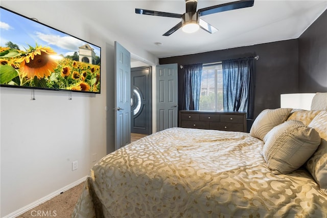 2102 Tern Bay Ln, Lakewood, CA 90712 - carpeted bedroom featuring baseboards and a ceiling fan