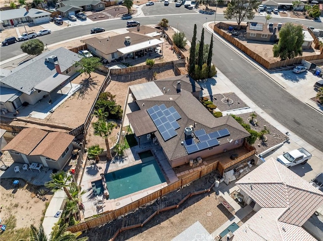 drone / aerial view featuring a residential view