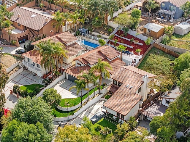 20163 Corona St, Corona, CA 92881 - aerial view of residential area featuring a pool