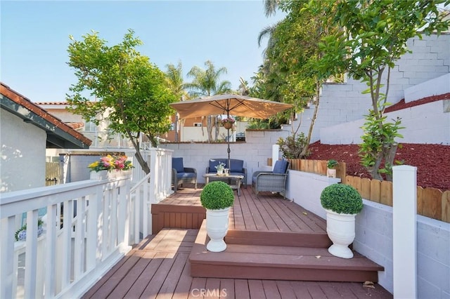 20163 Corona St, Corona, CA 92881 - view of wooden terrace