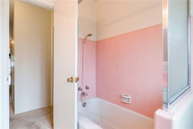 bathroom featuring  shower combination