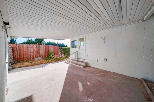 14816 Lanning Dr, Whittier, CA 90604 - view of patio with entry steps and fence