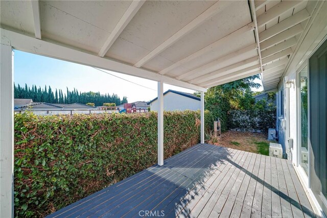 14816 Lanning Dr, Whittier, CA 90604 - wooden deck featuring fence