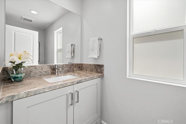 2902 Foundry Ct, Redondo Beach, CA 90278 - bathroom featuring vanity, baseboards, and visible vents