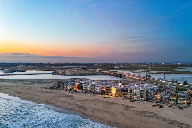 105A Surfside Ave, Surfside, CA 90743 - aerial view at dusk of view of water and beach