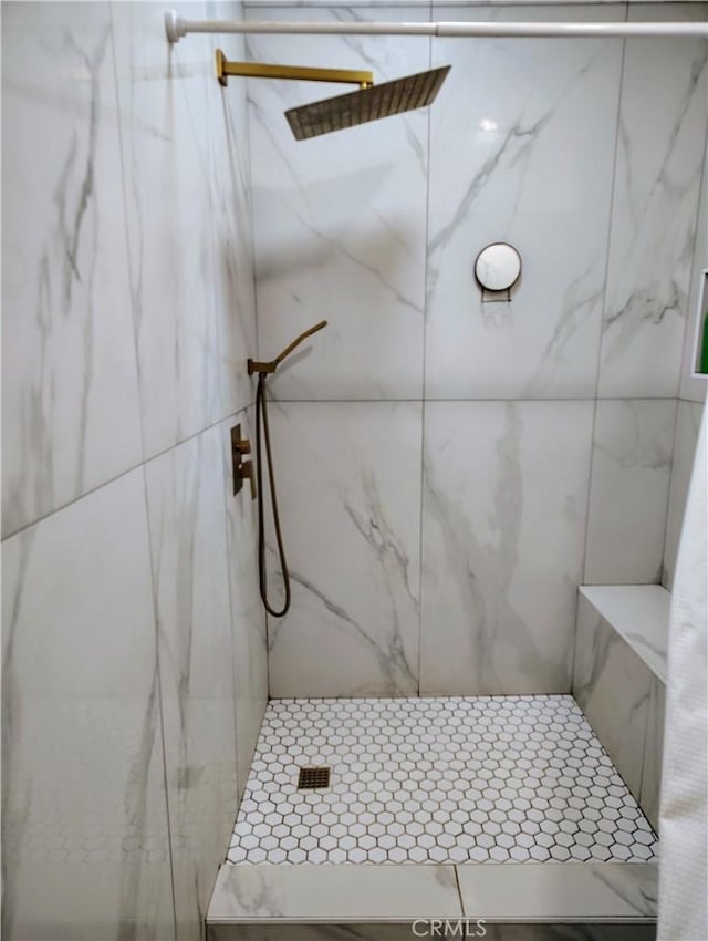 14055 Camino Del Oro, Riverside, CA 92508 - bathroom featuring a marble finish shower