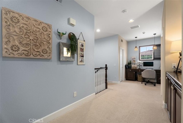 9 Healdsbury, Irvine, CA 92602 - office space with light colored carpet, recessed lighting, baseboards, and visible vents
