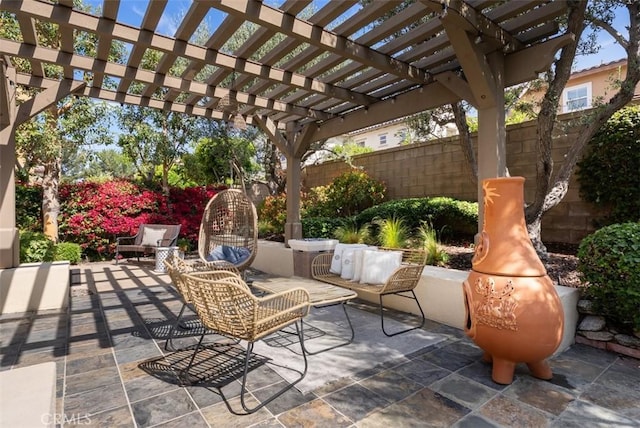 9 Healdsbury, Irvine, CA 92602 - view of patio / terrace featuring a fenced backyard and a pergola