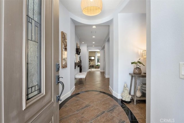 9 Healdsbury, Irvine, CA 92602 - hallway featuring baseboards and recessed lighting