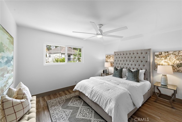 28166 Camellia Ct, Laguna Niguel, CA 92677 - bedroom with wood finished floors, a ceiling fan, and baseboards