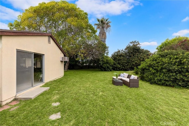 view of yard featuring an outdoor hangout area
