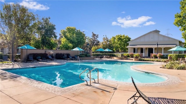 3240 S Westmont Ln Unit 5, Ontario, CA 91761 - community pool featuring fence and a patio area
