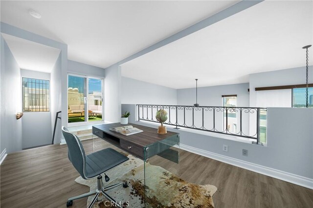 1880 Veteran Ave Unit 308, Los Angeles, CA 90025 - home office featuring wood finished floors and baseboards