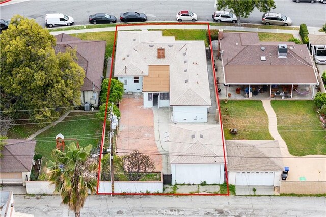 2315 Hillview Ave, Monterey Park, CA 91754 - aerial overview of property's location featuring property boundaries highlighted