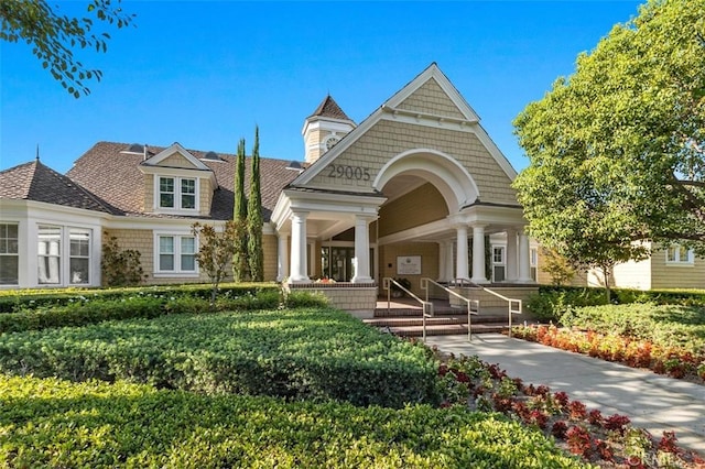 view of front of house with a porch