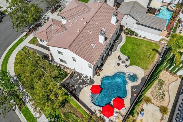 aerial view