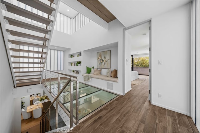 9 Temple Ave, Long Beach, CA 90803 - interior space featuring visible vents, baseboards, and wood finished floors