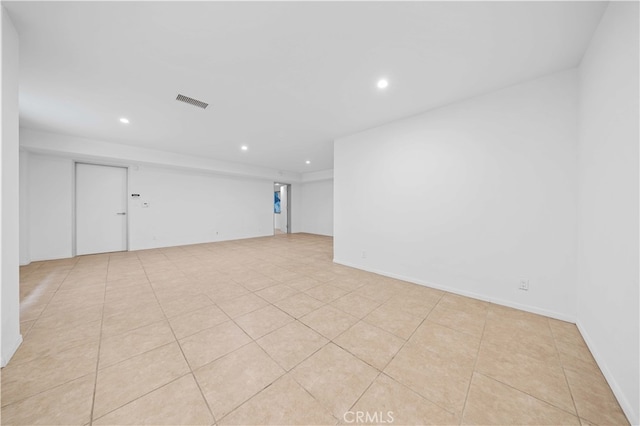 9 Temple Ave, Long Beach, CA 90803 - interior space with light tile patterned flooring, visible vents, and recessed lighting