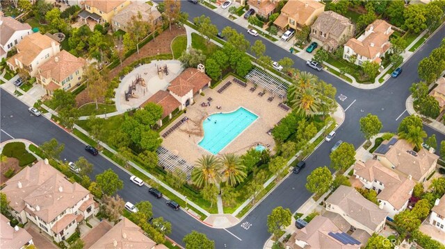 birds eye view of property featuring a residential view
