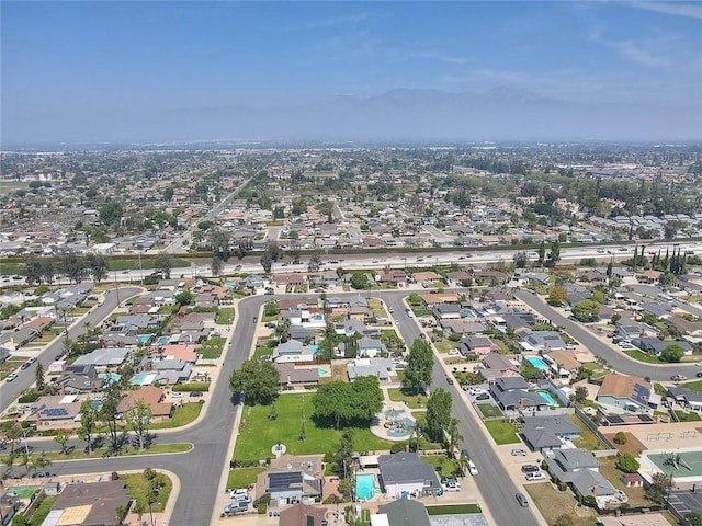 aerial view featuring a residential view