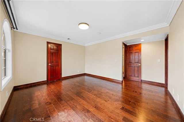 2177 W Silver Tree Rd, Claremont, CA 91711 - empty room featuring wood-type flooring, ornamental molding, and baseboards