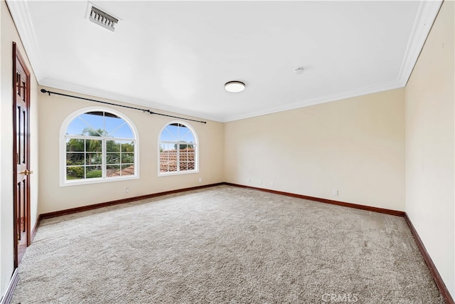 2177 W Silver Tree Rd, Claremont, CA 91711 - carpeted empty room featuring crown molding and baseboards