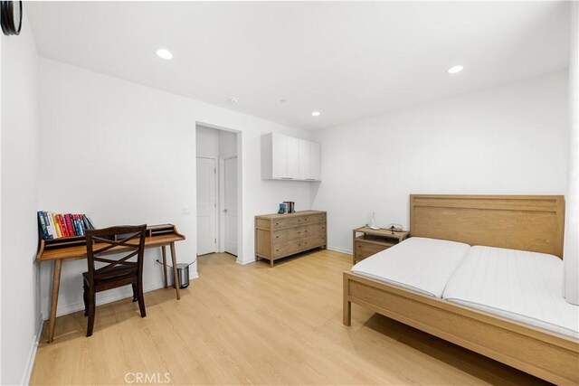 207 Colby Cir, Claremont, CA 91711 - bedroom featuring light wood-type flooring and recessed lighting